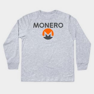 Monero Coin Logo Kids Long Sleeve T-Shirt